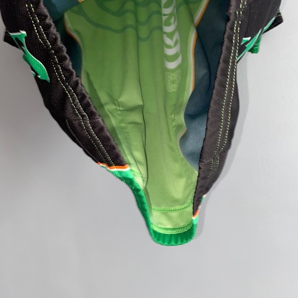 Men's Lg IRELAND Eire Performance Bicycle 2/3 Zip Cycling Jersey Back Pockets - Picture 9 of 13